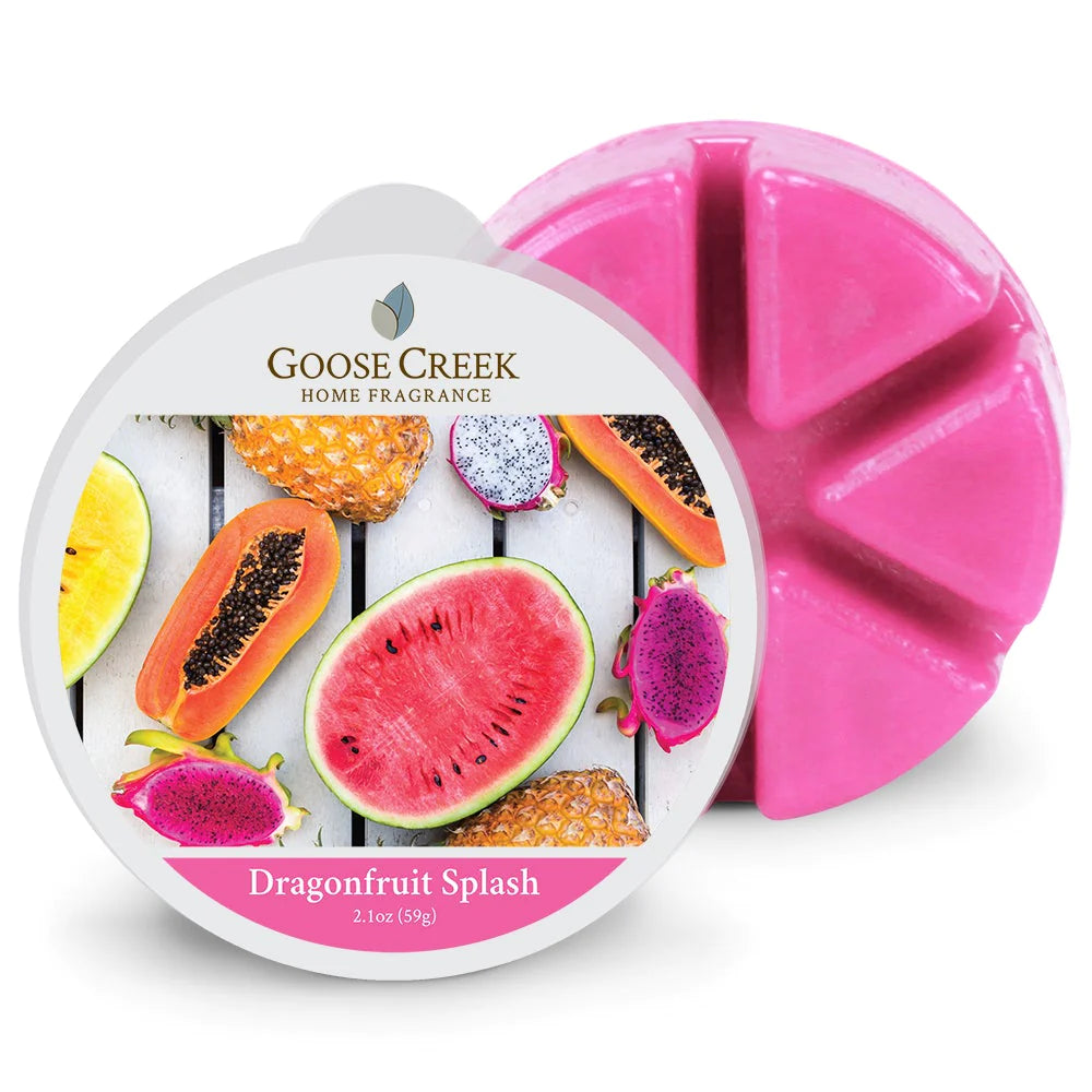 DRAGONFRUIT SPLASH ***Odor Eliminating*** 6-Piece Wax Melts - Goose Creek Candle