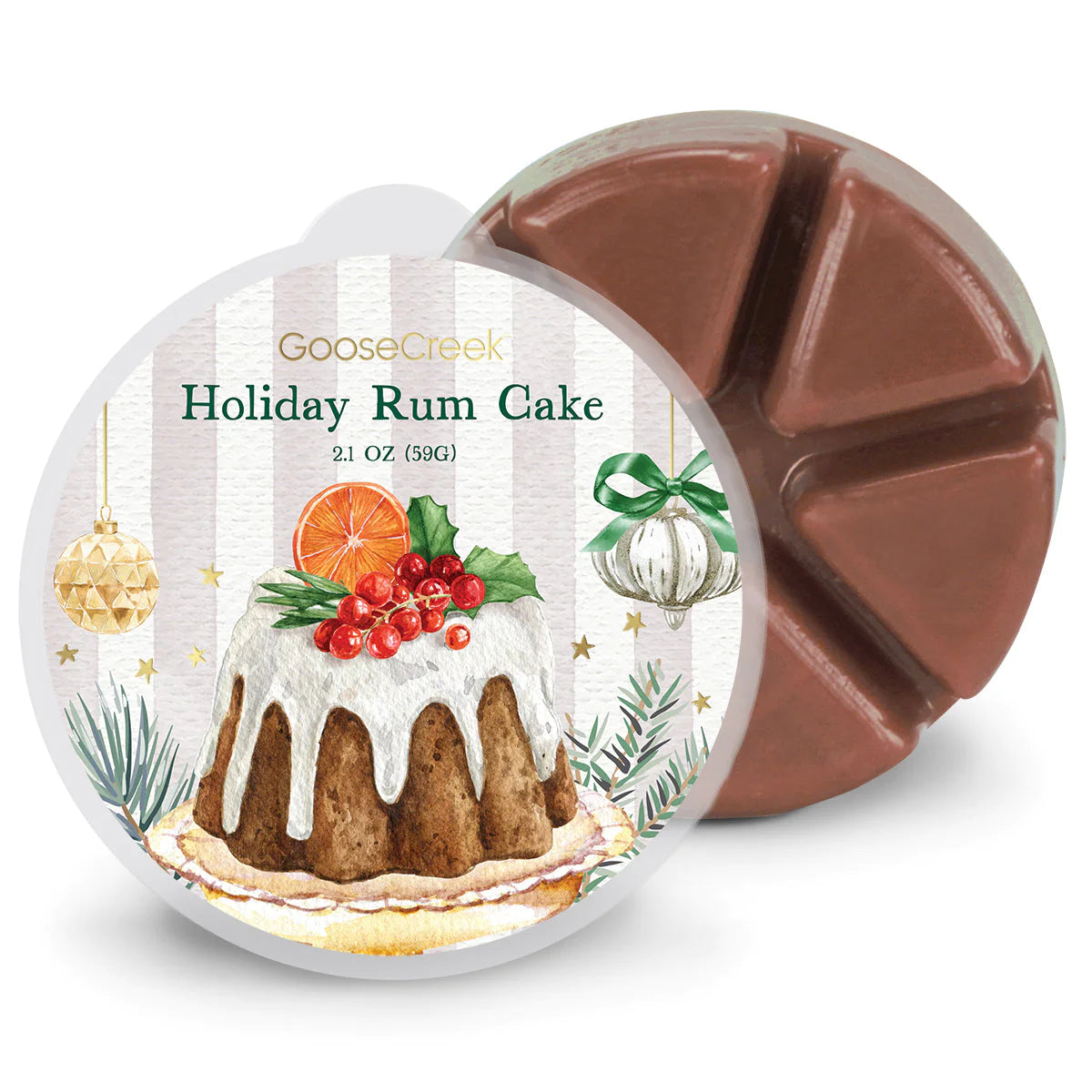 HOLIDAY RUM CAKE 6-Pice Wax Melt - Goose Creek Candle