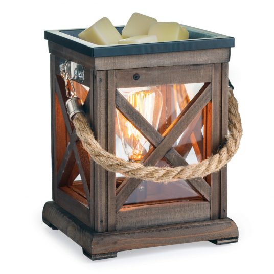 Walnut & Rope Vintage Bulb Illumination Fragrance Warmer - Candle Warmers, Etc