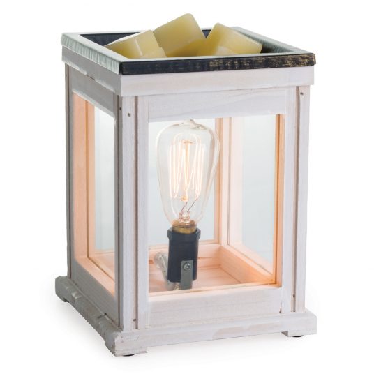 WEATHERED WOOD VINTAGE BULB ILLUMINATION FRAGRANCE WARMER - Candle Warmers, Etc