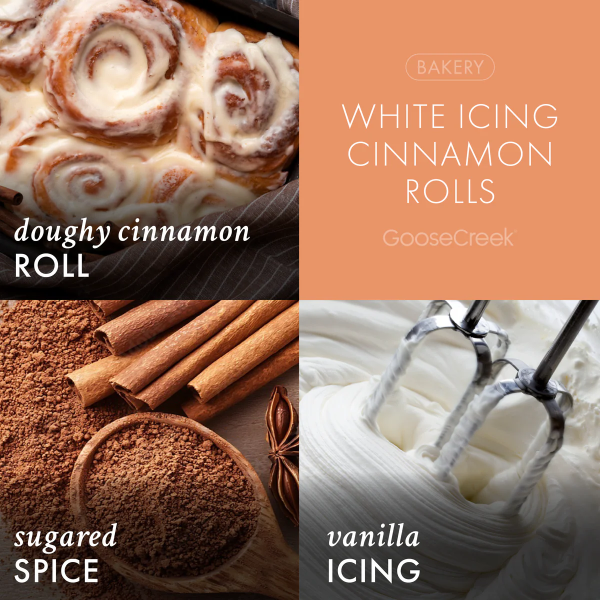 WHITE ICING CINNAMON ROLLS 6-Piece Wax Melts - Goose Creek Candle