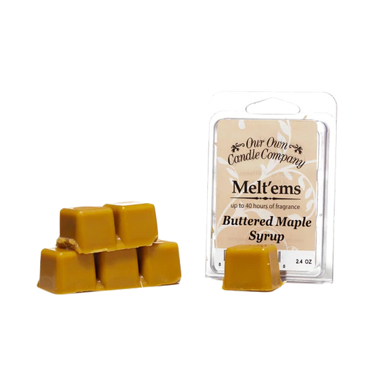 BUTTERED MAPLE SYRUP 6-Piece Wax Melts - Our Own Candle Company