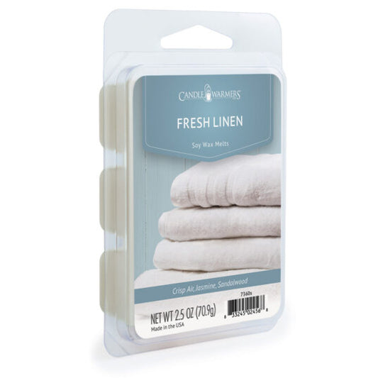 FRESH LINEN 6-Piece Wax Melts - Candle Warmers Etc.