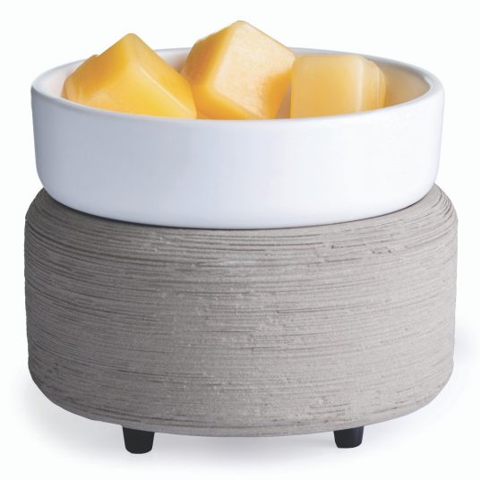 GRAY TEXTURE 2-in-1 CLASSIC FRAGRANCE WARMER - Candle Warmers Etc