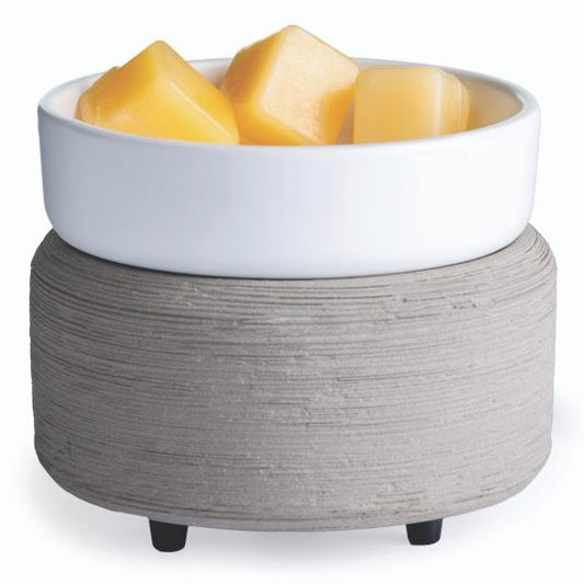 GRAY TEXTURE 2-in-1 CLASSIC FRAGRANCE WARMER - Candle Warmers Etc