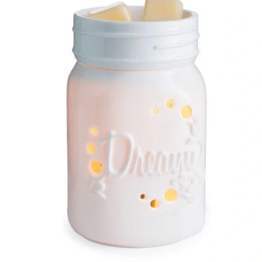 MASON JAR "DREAMIN" ILLUMINATION FRAGRANCE WARMER - Candle Warmers Etc.