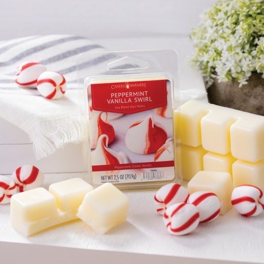 PEPPERMINT VANILLA SWIRL 6-Piece Wax Melt - Candle Warmers Etc.