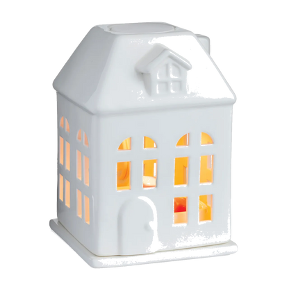 PORCELAIN HOUSE CANOPY FRAGRANCE WARMER - Candle Warmers, Etc