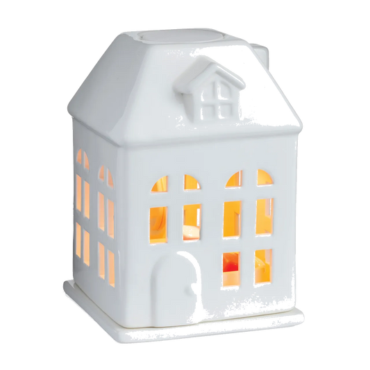 PORCELAIN HOUSE CANOPY FRAGRANCE WARMER - Candle Warmers, Etc