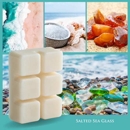 SALTED SEA GLASS 6-Piece Wax Melts - Candle Warmers Etc.