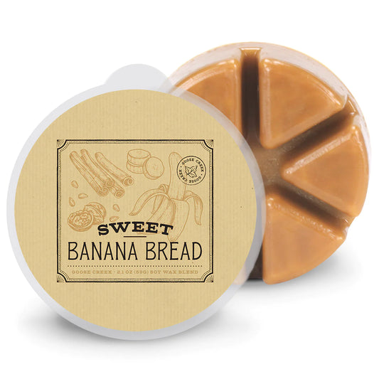 SWEET BANANA BREAD 6-Piece Wax Melts - Goose Creek Candle