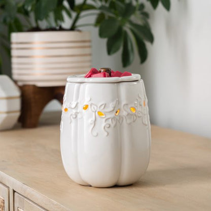 WHITE PUMPKIN ILLUMINATION FRAGRANCE WARMER - Candle Warmers, Etc