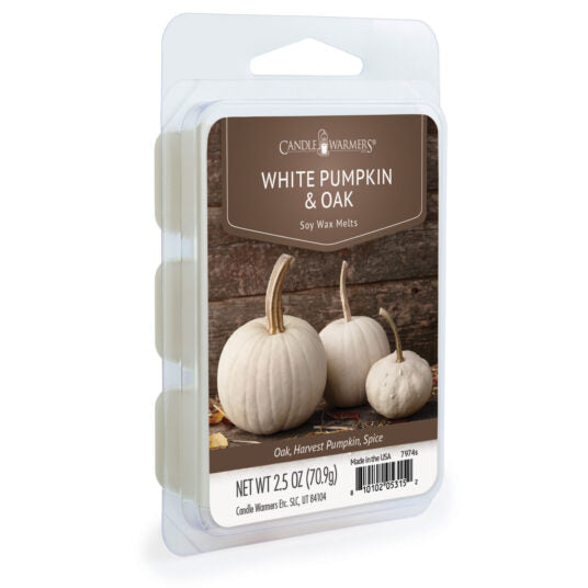 WHITE PUMPKIN & OAK 6-Piece Wax Melt - Candle Warmers, Etc.