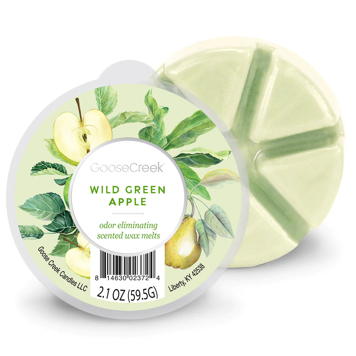 WILD GREEN APPLE 6-Piece Wax Melt***Odor Eliminator*** - Goose Creek Candle